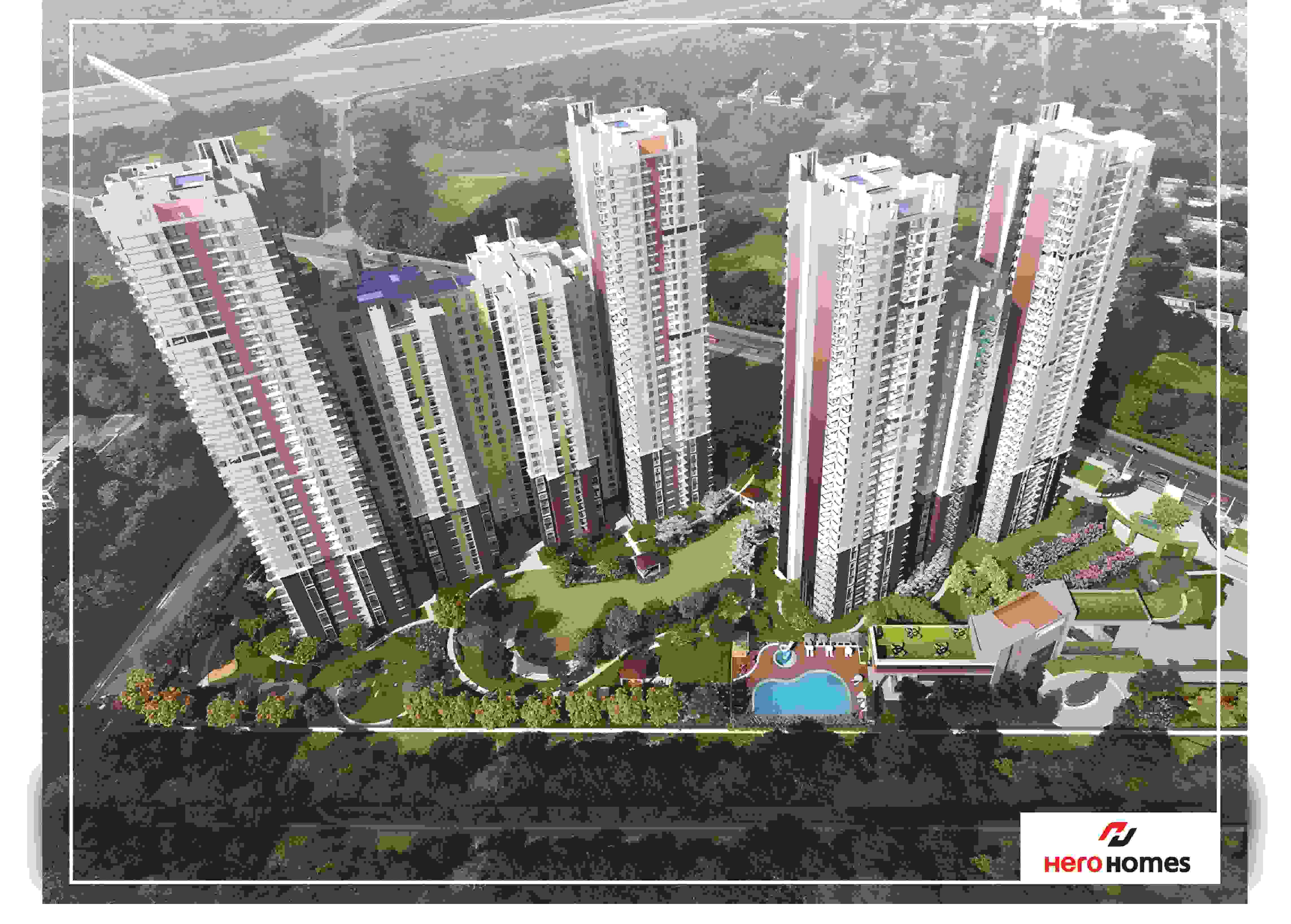 Hero Homes Ultra Luxury 4 BHK Flats